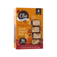 Refrigerated Greek Yogurt Bars - Full Size 4 Pack - Pumpkin Spice