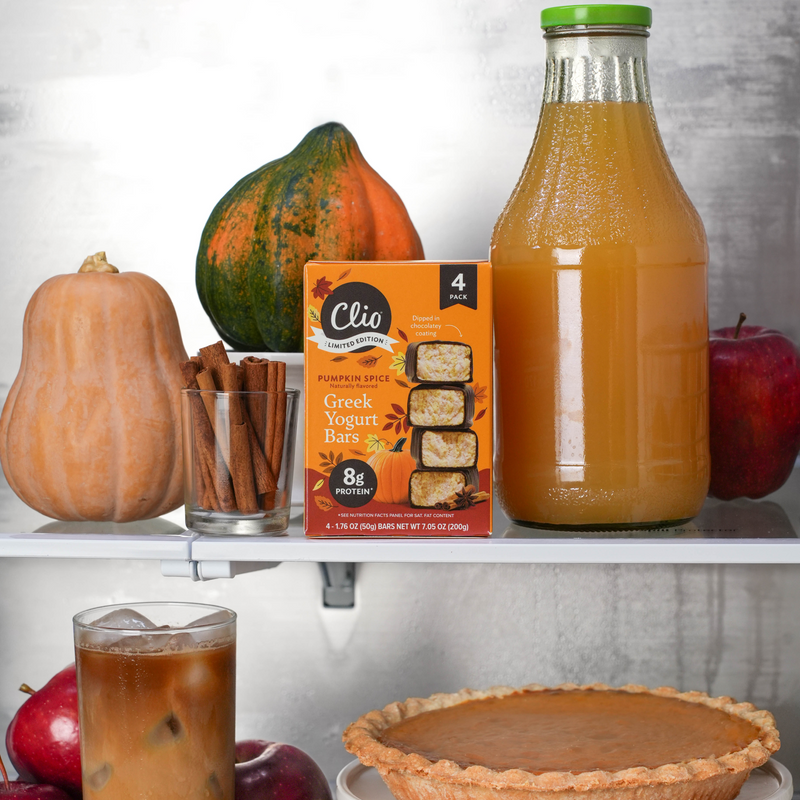 Refrigerated Greek Yogurt Bars - Full Size 4 Pack - Pumpkin Spice