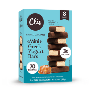 Barres de yogourt grec réfrigérées - Mini format, paquet de 8 - Caramel salé