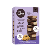 Refrigerated Greek Yogurt Bars - Mini Size 8 Pack - Cookie Dough
