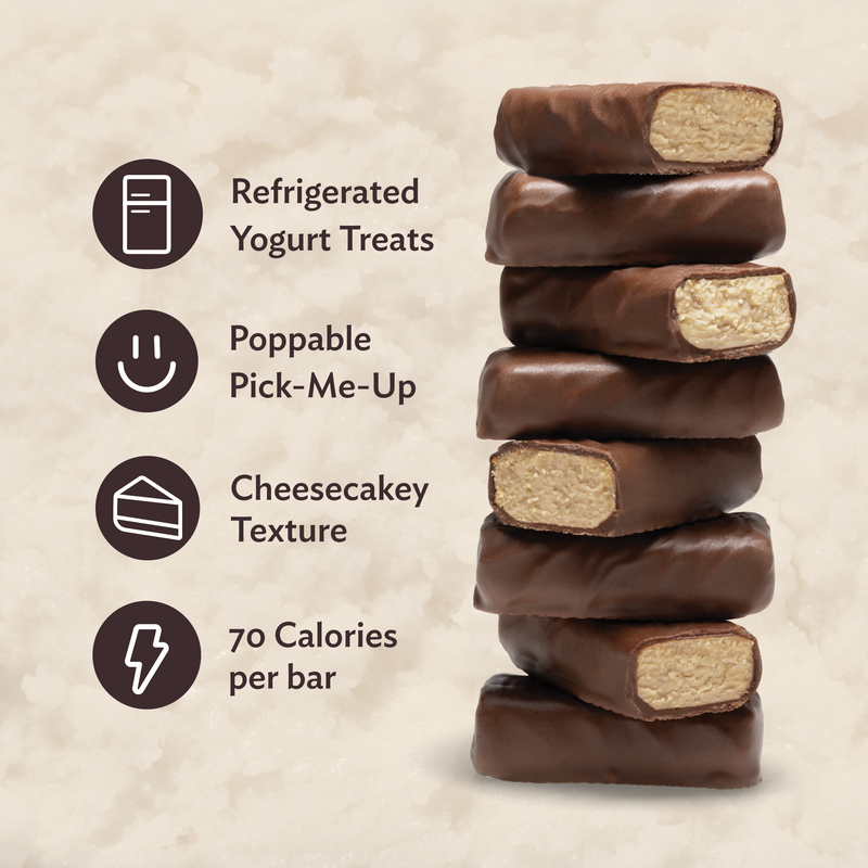 Refrigerated Greek Yogurt Bars - Mini Size 8 Pack - Cookie Dough